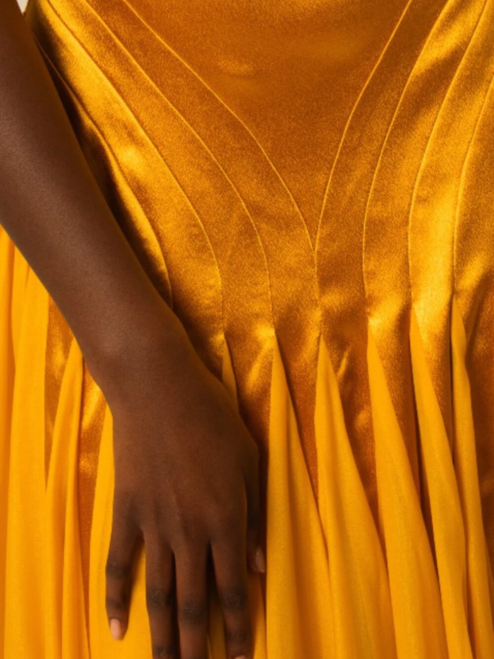 Yaura Samara Dress NWT Gold Maxi Dress - Picture 3 of 5